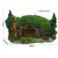 House Shelter Aquarium Decoration Rockery Lascaping Ornament Artificial Reptile Fish Shrimp Hiding R