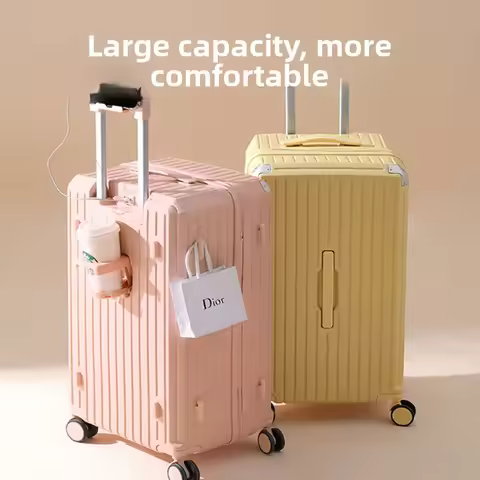 Multi Function Luggage Large Capacity Travel Case High Style Telescopic Handle USB Airport Wheel Sui