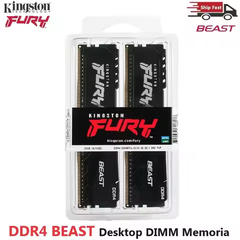 Kingston BEAST DDR4 DIMM RAM Set Desktop Memoria 16GB(2x8GB) 32GB(2x16GB) Kit ram 2666MHz 3200MHz 28