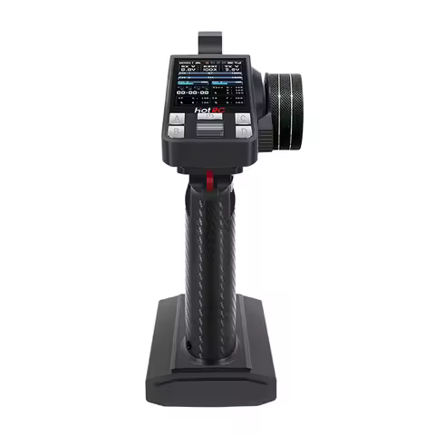 HOTRC Metal Handwheel CT-8A 2.4G 8CH FHSS Color Screen Remote Control for RC Cars Tanks F-08A Receiv