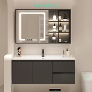 Aluminum Bathroom Cabinet Luxury Vanity Cabinet Set Toilet Cabinet With Mirror Cabinet 60Cm Vanity C