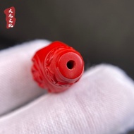 Cinnabar pendant, smiling Buddha three-way Buddha head bracelet, diy bracelet