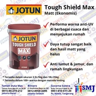 CAT TEMBOK EKSTERIOR EKONOMIS JOTUN TOUGH SHIELD MAX PUTIH 18L / 25KG-The Paint Spot