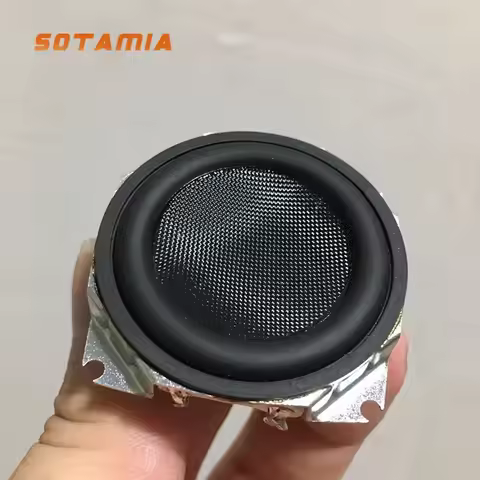 SOTAMIA 2PCS 1.5 Inch Full Range Small Speaker 8 Ohm 5 Watt Rubber Edge DIY Mobile Phone Computer Bl