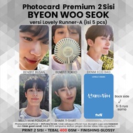 (ISI 5 PCS) Photocard Byeon Wooseok Ryu Sunjae - PC Premium 2 Sisi Kartu Kpop Merch Unofficial BWS B