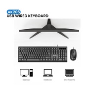 AULA AK205 Wired Keyboard for PC Laptop keyboard Kit Bundle USB Plug And Play