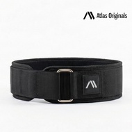 Atlas Originals Nylon Weightlifting Belt (4-Inches Width) [Training, Gym, Weightlifting Belt]