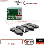 04465-BZ230 Perodua Disc Brake Pad Front For Myvi D20N 2017Y