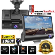 Nexus Car 1080P 3 in 1 Car Camera Vehicle Video Dash Cam Full HD Dashboard Car Cam Dashcam Rear View Camera