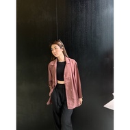 Blazer Tiedyen/Outer Women Plain/Blazer Women fahsion