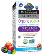 Garden of Life Dr. Formulated Probiotics for Kids, Organic Kids+ - Berry Cherry, 5 Billion CFU Chewa