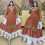 Matching Style Hindi ASOKA Skirt Set GMSe Rayon Grade AWanita All Size LD ±110cm PB ±105cm Skirt ±95