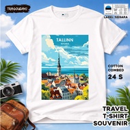 T-SHIRT BY ESTONIA 10 WEAR STATETAG ASAL ESTONIA COTTON 24S SOUVENIR PREMIUM GIFT