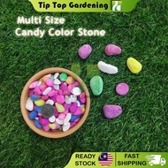 3.5kg Candy Color Multi Size Rock Stone Pebble for Gardening Planting Nursery Aquarium and Decoration