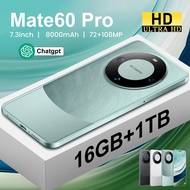 Mate60 Pro Global 5G Android Phone 16GB+1TB Dual Sim Smart Gaming Phone