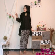 RINJANI BROCADE KEBAYA / MODERN KEBAYA / BROCADE KEBAYA TOP / KONDANGAN KEBAYA / BLACK KEBAYA
