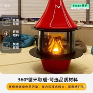 Living Room Villa Electronic Burning Wood Household Wood Stove Charcoal Speaker Fire Stove Hanging E