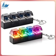 [gouyu77.vn] Keyboard Fidget Toy with LED Light 4Keys Keyboard Keycaps Fidget Toy 4Keys Keyboard Key