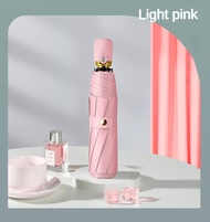 French Three Folding Automatic fibrella original   uv protection windproof  Pocket Umbrella   Umbrel