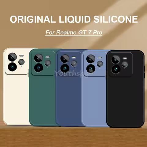 For Realme GT 7 Pro Case Liquid Silicone TPU Plain Phone Protector Cover Realme GT 7 Pro Cover Rubbe