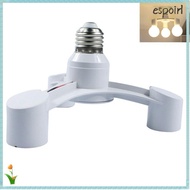 ESPOIR LED Bulb Holder 2 in 1/3 in 1/4 in 1/5 in 1/6 in 1 Base Converter E27 to E27 Bulb Adapter Hol