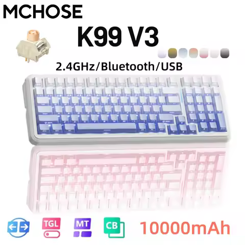 MCHOSE K99 V3 Full-Scenario Flagship Customized Keyboard Customized Gaming Office Keyboard RGB Tri-M