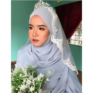 (👑ANINAS) veil lace veil nikah veil murah veil putih veil pengantin crown nikah crown pengantin
