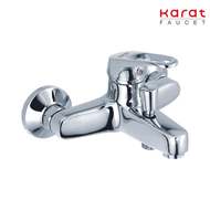 Karat Faucet ก๊อกผสมอ่างอาบน้ำแบบก้านโยกติดผนัง สำหรับฝักบัวสายอ่อน รุ่น HO50-50