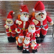 Beautiful velvet Santa Claus teddy bears in all sizes from 17cm to 50cm