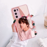 Softcase Kaca Protec Pink For [ VIVO Y12 Y15 Y17 Y20 Y12S Y20S Y91 Y93 Y95 ]  - Casing hp - Case Hp - Softcase Kaca - Case Lucu - Case Warna - Case Protec - Case Pink -  Case Handphone - Pelindung Hp - Case Macaron - Case Cowo - Case Cewe -