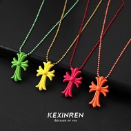 [miaom] Passed Test Version k Luo Xin 20th Anniversary ch Cross Color Necklace Tokyo Aoyama Retro Li