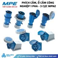 [MPE] 1-phase - 3-pole industrial plug and socket MPN2