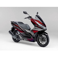 STICKER DECAL HONDA PCX 160 SILVER RED METALIK