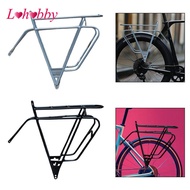 [Lohobby] Foldable Bicycle Rear Seat Carrier, Bicycle Rear Wheel Carrier, Aluminum Alloy Bicycle Car