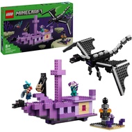 [sgstock] LEGO Minecraft The Ender Dragon and End Ship Video-Game Adventure Toy 21264 (657 Pieces) -