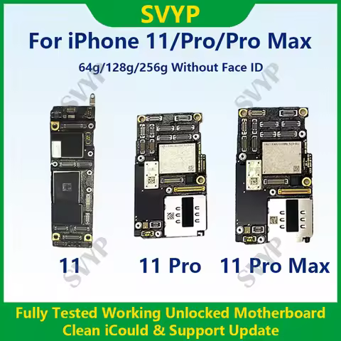 Fully Tested Authentic Motherboard For iPhone 11 Pro Max 64g/256g Unlocked Mainboard Without Face ID