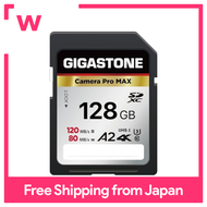 Gigastone SD Card 128GB, Camera Pro MAX, A2 4K U3 Class 10 SDXC High Speed 4K UHD & Full HD Video, C