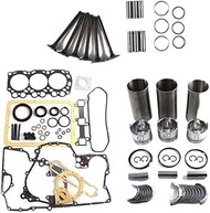 ATATQW L3E Diesel Engine Overhaul Gasket Kit Pin 18mm Compatible for Mitsubishi L3E Engine MM20T MX1