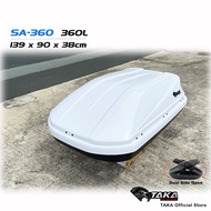 TAKA SA-360 Car Roof Box [Explorer Series] [L Size] [Glossy White] Cargo ROOFBOX