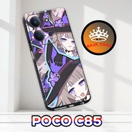 Rc47/Softase rubber poco C85 - Girl Motif - Case poco C85 - Casing poco C85 - Silicone poco C85 cool