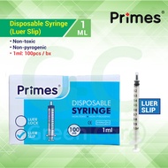 Primes Disposable Syringe Luer Slip (1ml /3ml /5ml /10ml /20ml)