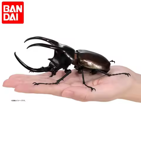 Bandai Gashapon Realistic Beetle Insect Model Chalcosoma Atlas Whiteback Collectible Ornament Home D