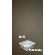 MSE SQ 1/SQ 5/ SQ 7/SQ 1500 Square Disposable Plastic Food Container  - Bekas Petak