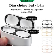 Dust-proof sticker for Airpod Pro 2, Airpod 3, Airpod Pro, Airpod 1/2 thin metal, easy to apply (Wit