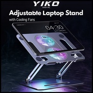 [SG] Laptop Stand Notebook Stand Dual Adjustable with Cooling Fans High Quality - Aluminium Alloy Ergonomic Laptop Stand