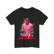 Carlos Alcaraz U.S. Open Champion  T-Shirt Patriotic 1 cotton  o- neck xs-3xl 
