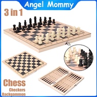 Chess Board Wooden Folding Chess Set Board Game International Chess Game Catur Set Birthday Gift