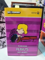 bearbrick schroeder peanuts 400%+100$