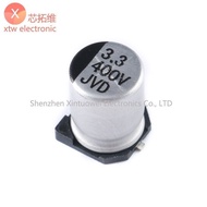 (10Pcs) Aluminum Electrolytic Capacitor 400V 3.3UF 8*10.5mm High Quality SMD Electrolytic Capacitor 