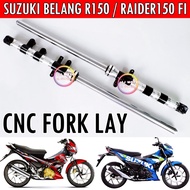 SUZUKI BELANG R150 / RAIDER150 FI FRONT CNC LAY FORK SET SUSPENSION BELANG150 150 RADIER USD FORK DE